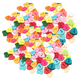25mm Multicolour Heart Shape Resin Buttons (Pack of 100)